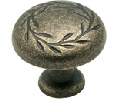 Amerock AMBP1581-R2 Inspirations™ Series, Zinc Die Cast Knob, 1-1/4" Diameter - Weathered Brass Finish