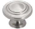 Amerock AMBP1586-G10 Inspirations™ Series, Zinc Die Cast Knob, 1-5/16" Diameter - Satin Nickel Finish