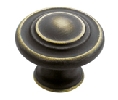 Amerock AMBP1586-RB Inspirations Series, Zinc Die Cast Knob, 1-5/16" Diameter - Roman Bronze Finish