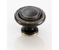 Amerock AMBP1586-VB Inspirations Series, Zinc Die Cast Knob, 1-5/16" Diameter - Venetian Bronze Finish