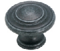 Amerock AMBP1586-WID Inspirations™ Series, Zinc Die Cast Knob, 1-5/16" Diameter - Wrought Iron Dark Finish