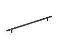 Amerock AMBP19014-BBR  Bar Pulls Series, Carbon Steel Pull, 12-5/8" Center to Center - Black Bronze Finish