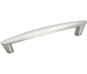 Amerock AMBP19203-G10 Essential'Z™ Series, Zinc Die Cast Pull, 5" Center to Center - Satin Nickel Finish