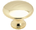 Amerock AMBP255-PB  Allison™ Series, Zinc Die Cast Knob, 1-1/4" Diameter - Polished Brass Finish