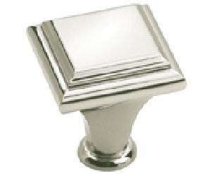 Amerock AMBP26131-PN Manor Series, Zinc Die Cast Knob, 1" Diameter - Polished Nickel Finish