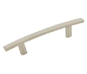 Amerock AMBP26201-G10 Essential'Z™ Series, Zinc Die Cast Pull, 3" Center to Center - Satin Nickel Finish