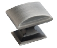 Amerock AMBP29340-AS  Candler Series, Zinc Die Cast Rectangle Knob, 1-1/4" Diameter - Antique Silver Finish