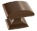Amerock AMBP29340-CBZ  Candler Series, Zinc Die Cast Rectangle Knob, 1-1/4" Diameter - Caramel Bronze Finish