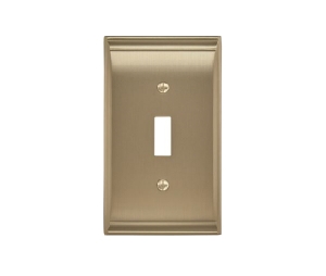 Amerock AMBP36500-BBZ Candler Series, Toggle Wall Plate. 2-7/8" Length  - Golden Champagne Finish