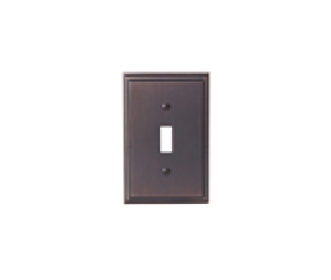 Amerock AMBP36514-ORB 1 Toggle Switch Wall Plate, Mulholland Series, Oil Rubbed Bronze Finish