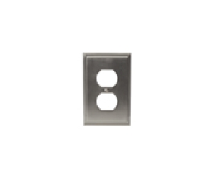 Amerock AMBP36522-G10 2 Plug Outlet Wall Plate, Mulholland Series, Satin Nickel Finish