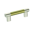 Amerock AMBP36557-PNBBZ Esquire Series, Cabinet Pull, 3" & 3-3/4" Center to Center - Polished Nickel/Golden Champagne Finish