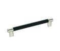 Amerock AMBP36562-PNBBR Esquire Series, Cabinet Pull, 8" Center to Center - Polished Nickel/Black Bronze Finish