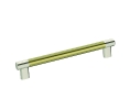 Amerock AMBP36562-PNBBZ Esquire Series, Cabinet Pull, 8" Center to Center - Polished Nickel/Golden Champagne Finish