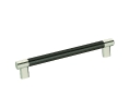 Amerock AMBP36562-PNGM Esquire Series, Cabinet Pull, 8" Center to Center - Polished Nickel/Gunmetal Finish