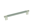 Amerock AMBP36562-PNSS Esquire Series, Cabinet Pull, 8" Center to Center - Polished Nickel/Stainless Steel Finish
