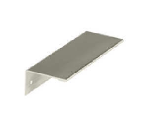 Amerock AMBP36574-G10 Edge Pull Series, Aluminum Pull, 3-3/4" Center to Center - Satin Nickel Finish