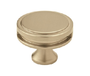 Amerock AMBP36604-BBZ Oberon Series, Zinc Knob, 1-3/4" Diameter - Golden Champagne Finish