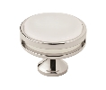 Amerock AMBP36609-PNFA Oberon Series, Zinc Knob, 1-3/4" Diameter - Polished Nickel/Frosted Acrylic Finish