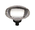Amerock AMBP36651-CBBR Glacio Series, Aluminum/Glass Knob, 1-3/4" Diameter - Clear/Black Bronze Finish