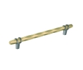 Amerock AMBP36663-BBZBCR London Series, Cabinet Pull, 8" Center to Center - Golden Champagne/Black Chrome Finish