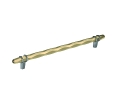 Amerock AMBP36664-BBZBCR London Series, Cabinet Pull, 10-1/16" Center to Center - Golden Champagne/Black Chrome Finish