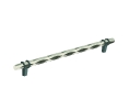 Amerock AMBP36664-PNBBR London Series, Cabinet Pull, 10-1/16" Center to Center - Polished Nickel/Black Bronze Finish