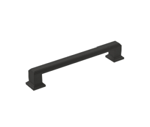 Amerock AMBP36760-FB Appoint Series, Zinc Traditional Pull, 5-1/16" Center to Center - Matte Black Finish