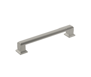 Amerock AMBP36760-G10 Appoint Series, Zinc Traditional Pull, 5-1/16" Center to Center - Satin Nickel Finish