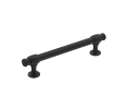 Amerock AMBP36767-FB Winsome Series, Zinc Traditional Pull, 5-1/16" Center to Center - Matte Black Finish