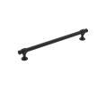 Amerock AMBP36769-FB Winsome Series, Zinc Traditional Pull, 8-13/16" Center to Center - Matte Black Finish