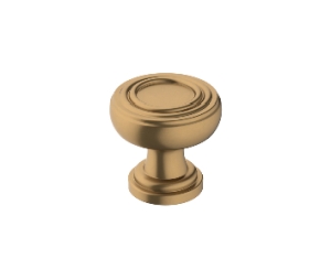 Amerock AMBP36774-CZ Ville Series Zinc Traditional Knob, 1-1/8" Diameter - Champagne Bronze Finish