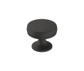 Amerock AMBP36793-FB Renown Series, Zinc Traditional Knob, 1-1/4" Diameter - Matte Black Finish
