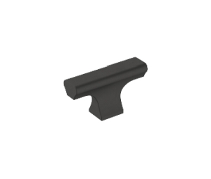 Amerock AMBP36836-FB Status Series, Aluminum Contemporary Knob, 2" Length - Matte Black Finish