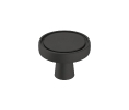 Amerock AMBP36857-FB Destine Series, Zinc Contemporary Knob, 1-3/8" Diameter - Matte Black Finish