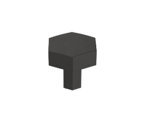 Amerock AMBP36872-FB Caliber Series, Zinc Contemporary Knob, 1-1/4" Length - Matte Black Finish