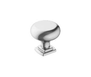 Amerock AMBP36893-26 Surpass Series, Zinc Transitional Knob, 1-1/4" Diameter - Polished Chrome Finish