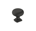 Amerock AMBP36893-FB Surpass Series, Zinc Transitional Knob, 1-1/4" Diameter - Matte Black Finish