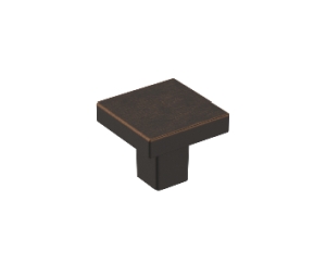 Amerock AMBP36905-ORB Monument Series, Zinc Contemporary Knob, 1-3/16" Length - Oil Rubbed Bronze Finish