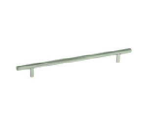Amerock AMBP40519-PN Bar Pull Series, Carbon Steel Oversized Pull, 10-1/16" Center to Center - Polished Nickel Finish