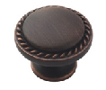 Amerock AMBP53001-ORB  Allison™ Series, Zinc Die Cast Knob, 1-1/4" Diameter - Oil Rubbed Bronze Finish
