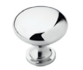 Amerock AMBP53005-26 Allison Value Series, Zinc Die Cast Knob, 1-1/4" Diameter - Polished Chrome Finish