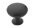 Amerock AMBP53005-FB  Allison™ Value Series, Zinc Die Cast Knob, 1-1/4" Diameter - Flat Black Finish