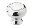 Amerock AMBP53011-26  Allison™ Series, Zinc Die Cast Knob, 1-1/4" Diameter - Polished Chrome Finish