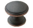 Amerock AMBP53012-ORB  Allison™ Value Series, Zinc Die Cast Knob, 1-1/4" Diameter - Oil Rubbed Bronze Finish
