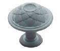 Amerock AMBP53027-VS Galleria Series, Zinc Die Cast Knob, 1-5/16" Diameter - Viridian Slate Finish