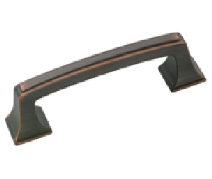 Amerock AMBP53030-ORB Mulholland Series, Zinc Die Cast Pull, 3" Center to Center - Oil Rubbed Bronze Finish