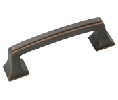 Amerock AMBP53030-ORB Mulholland Series, Zinc Die Cast Pull, 3" Center to Center - Oil Rubbed Bronze Finish