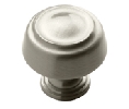 Amerock AMBP53700-G10 Kane™ Series, Zinc Die Cast Knob, 1-1/4" Diameter - Satin Nickel Finish