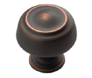 Amerock AMBP53700-ORB Kane™ Series, Zinc Die Cast Knob, 1-1/4" Diameter - Oil Rubbed Bronze Finish